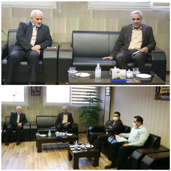 دیدار مدیر مخابرات اصفهان با مدیر شعب بانک مهر ایران در استان